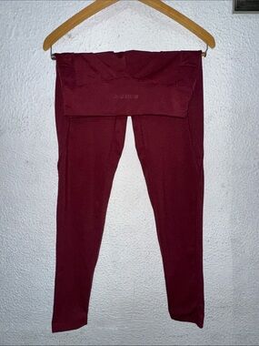 Burgundy High-Waist Leggings mísera sport
